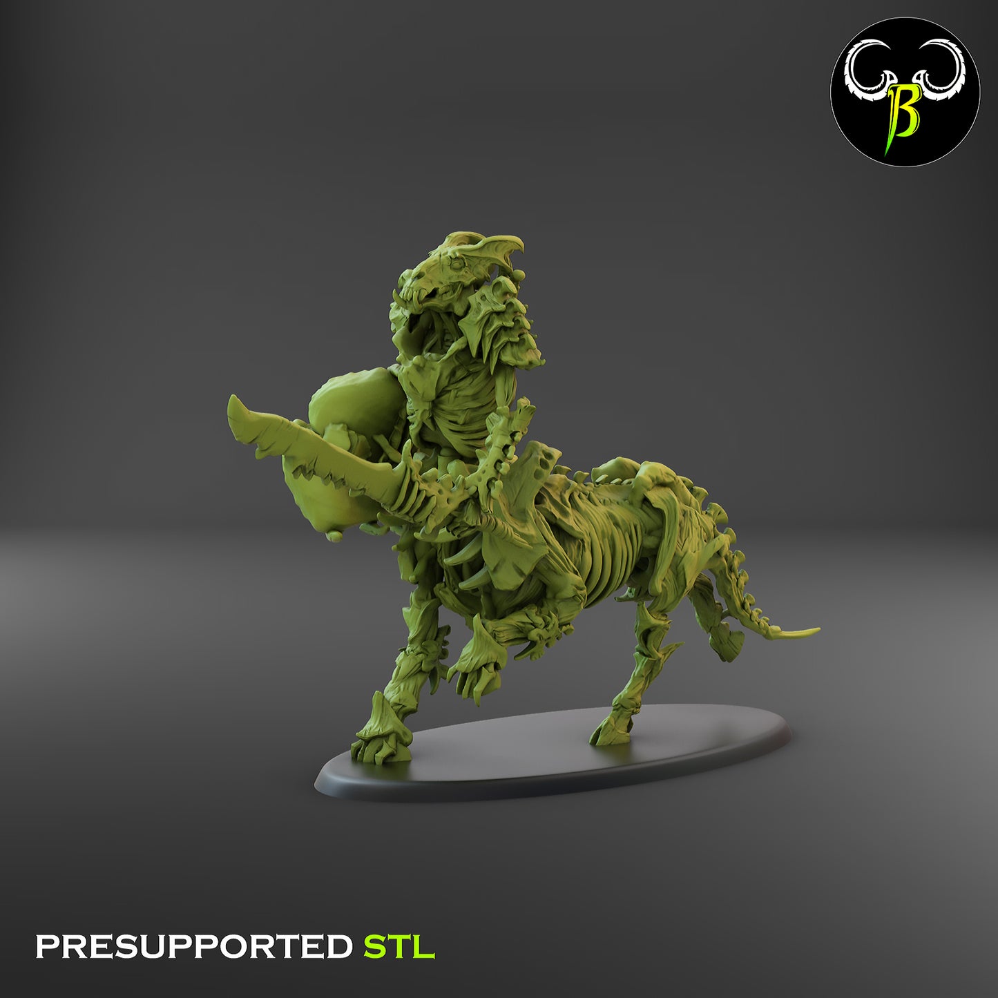 CB Marrow Knights - Sword and Sheild - Undead Centaur Skeleton - Gallop 2