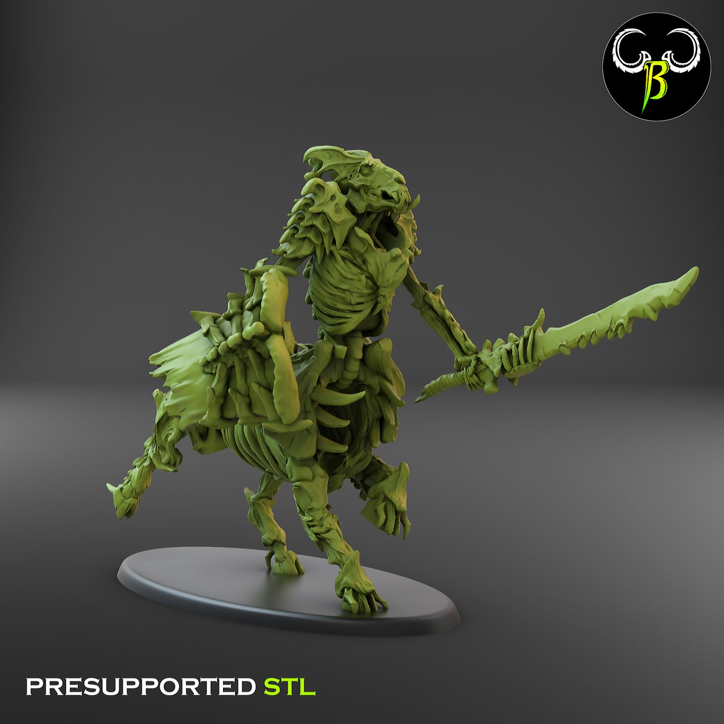 CB Marrow Knights - Sword and Sheild - Undead Centaur Skeleton - Gallop 2