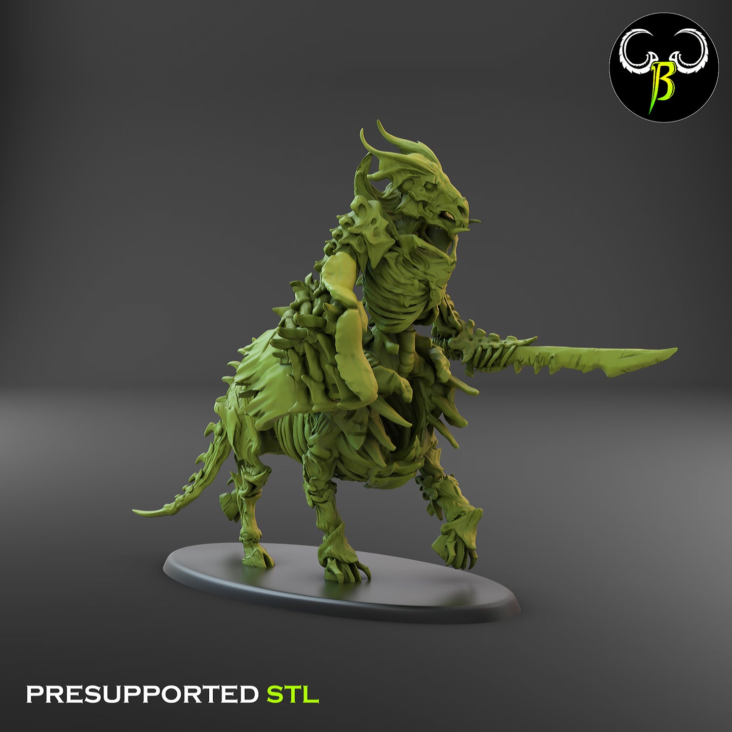 CB Marrow Knights - Sword and Sheild - Undead Centaur Skeleton - Walk 3