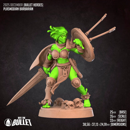 Plasmoid - Female Slime Barbarian