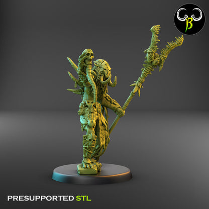 Preda Troll with Staff and ritual Dagger