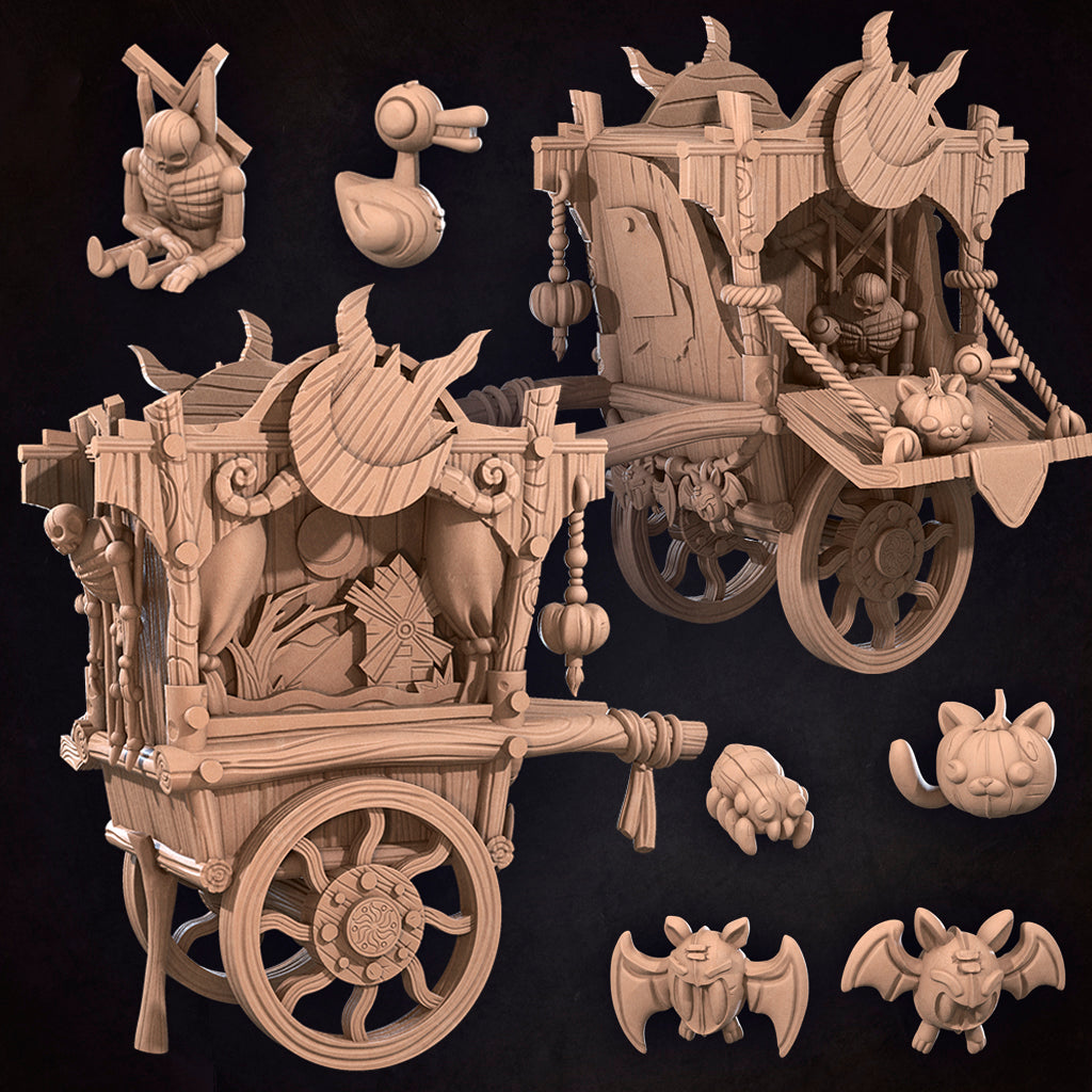 Terrain Combo: Puppet Theatre Cart + Bat Puppeteer