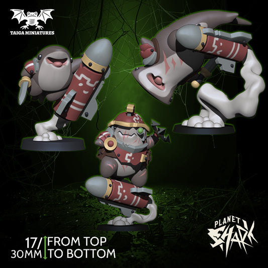 Rocket Sharks 3 Pack