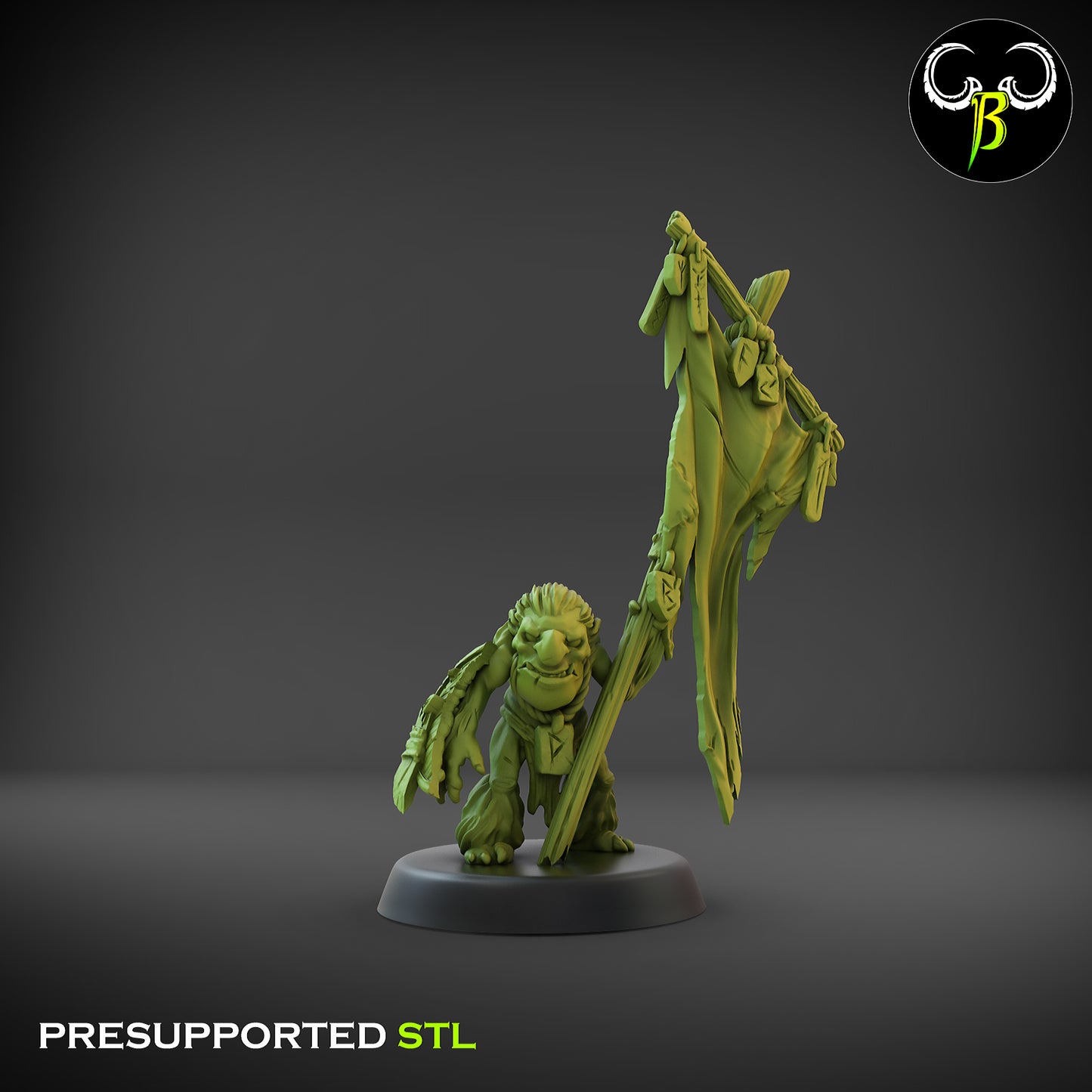 CB - Rune Trog Bannerman - Ogre Tribe