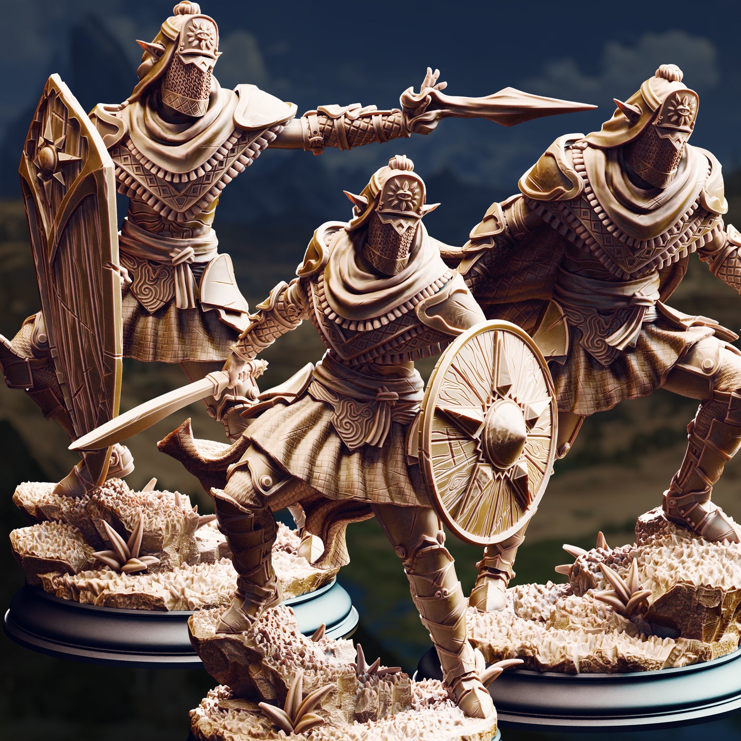 Seroca's Devout - Dark Elven Cultist 3 Pack