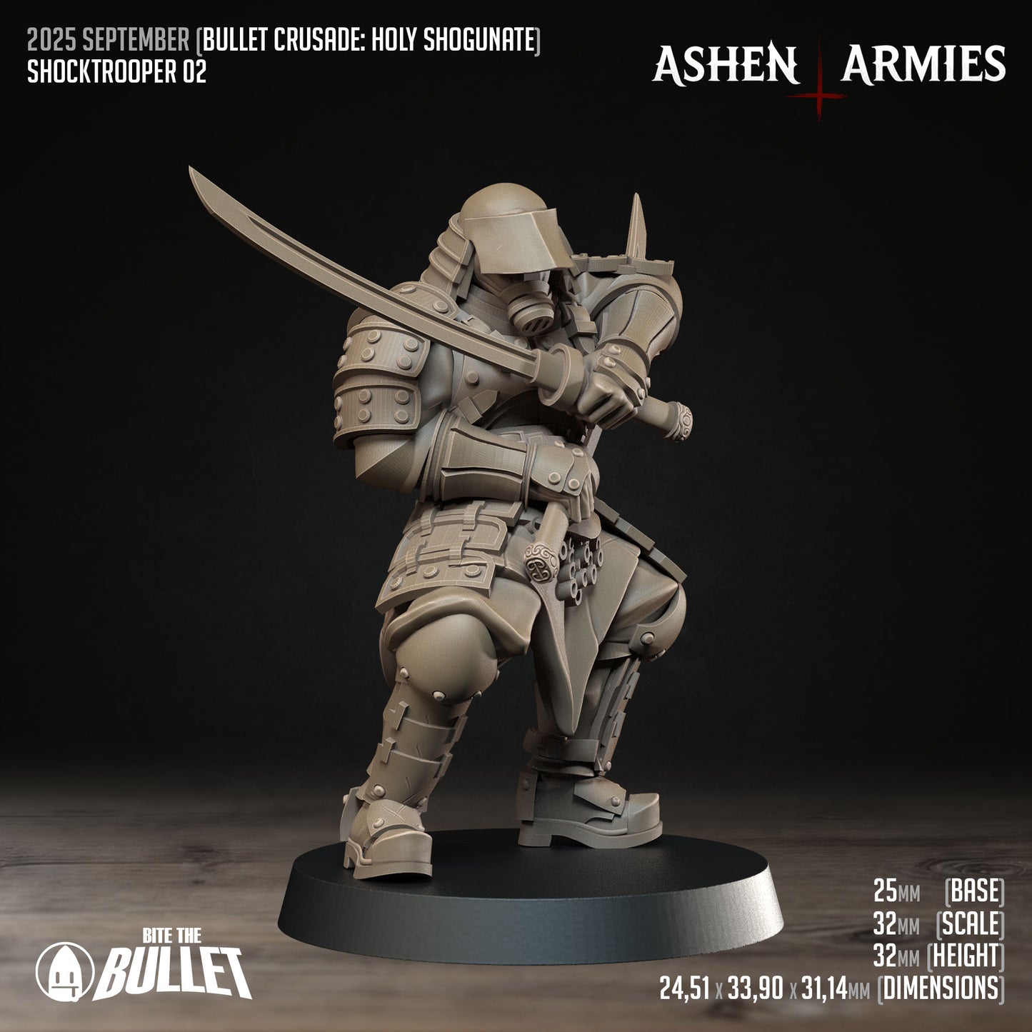 Ashen Armies: Holy Shogunate - Katana Shock Trooper - 2