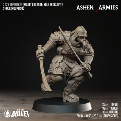 Ashen Armies: Holy Shogunate - Katana Shock Trooper - 3