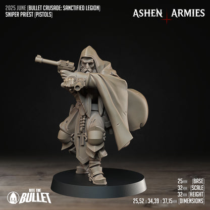 Ashen Armies: Sanctified Legion - Sniper Priest, Pistol