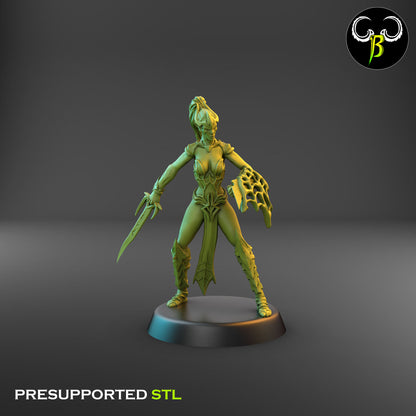 Dark Elf Female Cultist of the Web Bundle