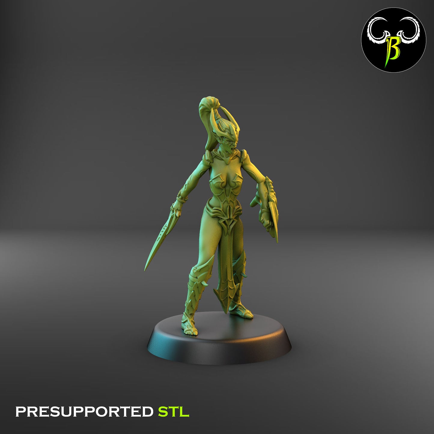 Dark Elf Female Cultist of the Web Bundle