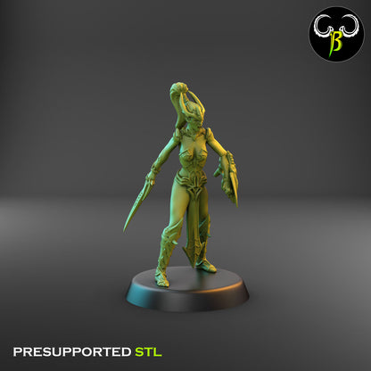 Dark Elf Female Cultist of the Web Bundle