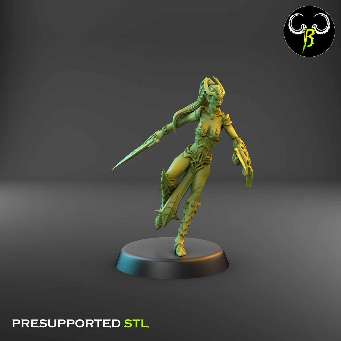 Dark Elf Female Cultist of the Web Bundle