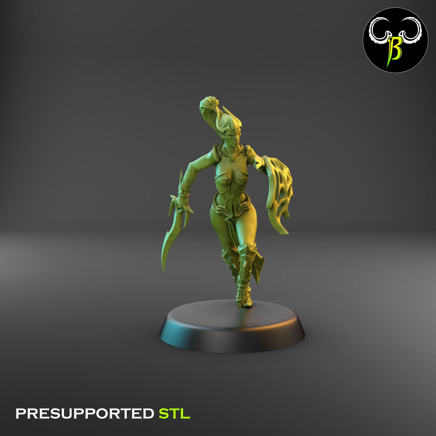 Dark Elf Female Cultist of the Web Bundle