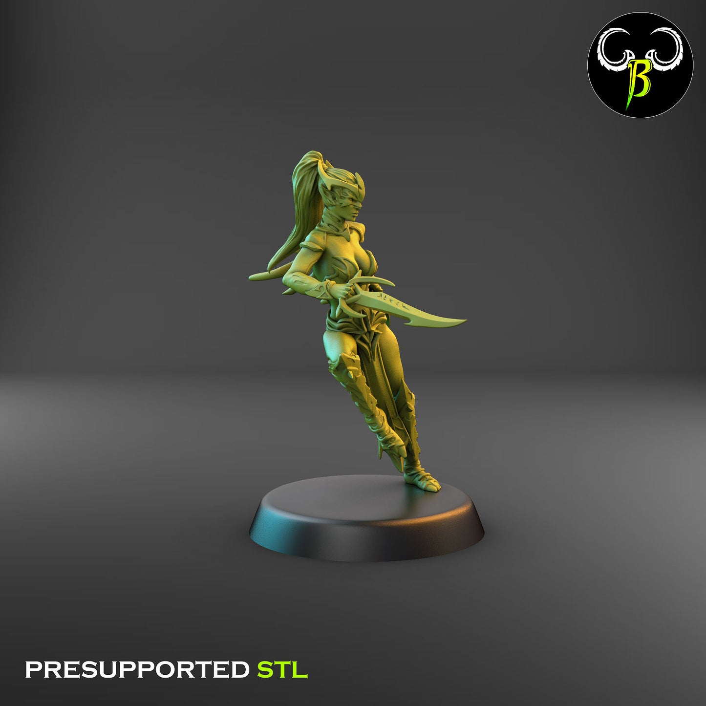 Dark Elf Female Cultist of the Web Bundle