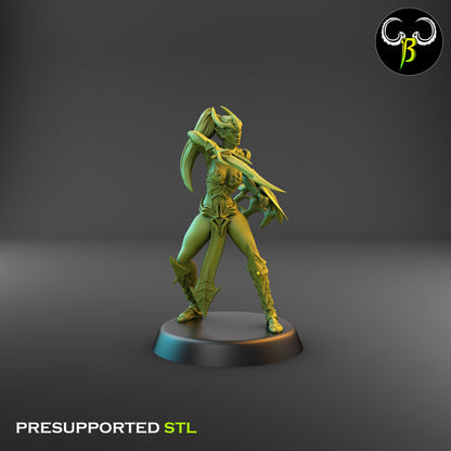 Dark Elf Female Cultist of the Web Bundle