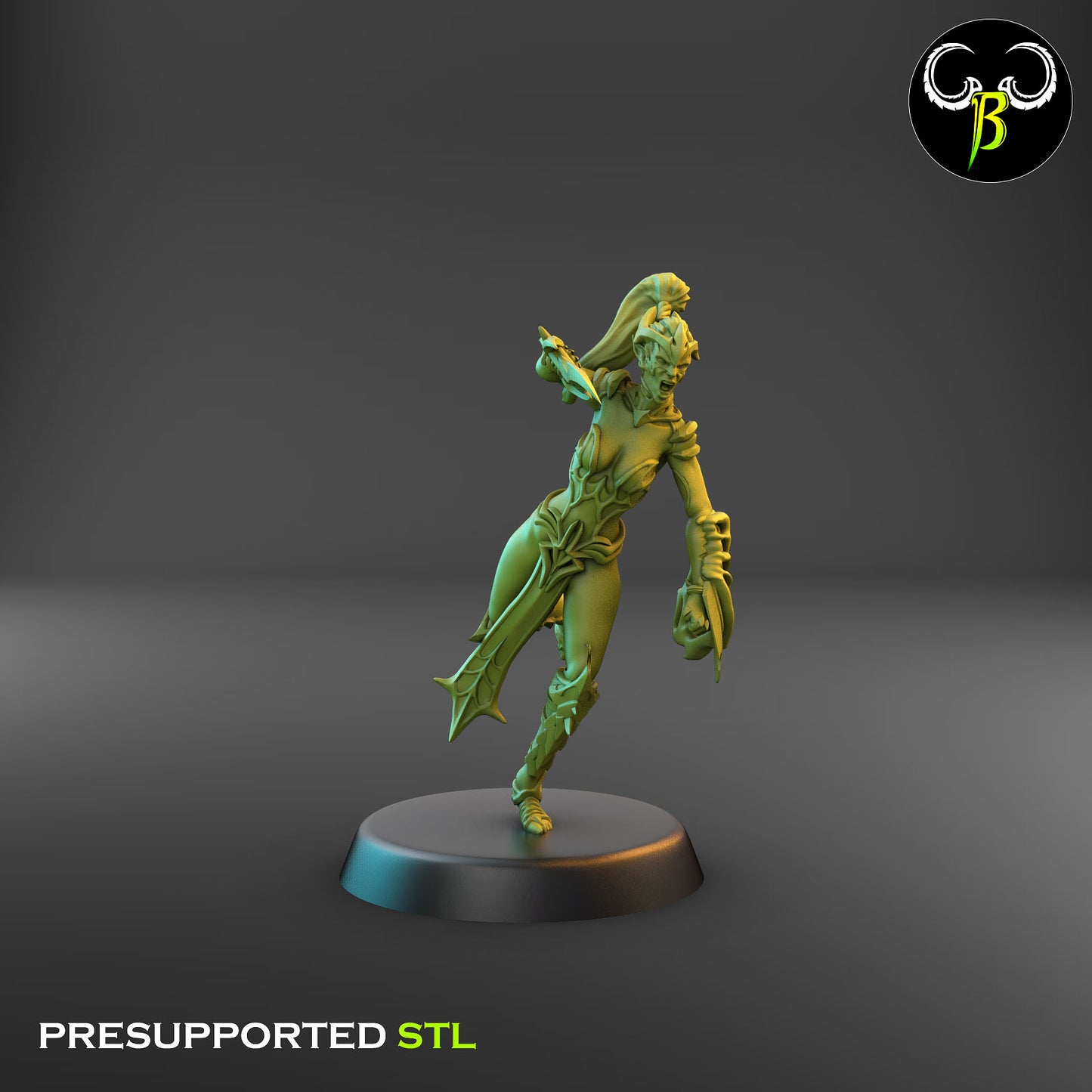 Dark Elf Female Cultist of the Web Bundle