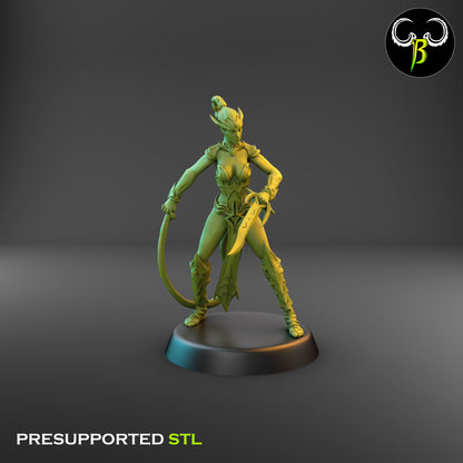 Dark Elf Female whip Cultist of the Web Bundle
