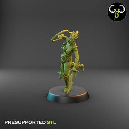 Dark Elf Female whip Cultist of the Web Bundle