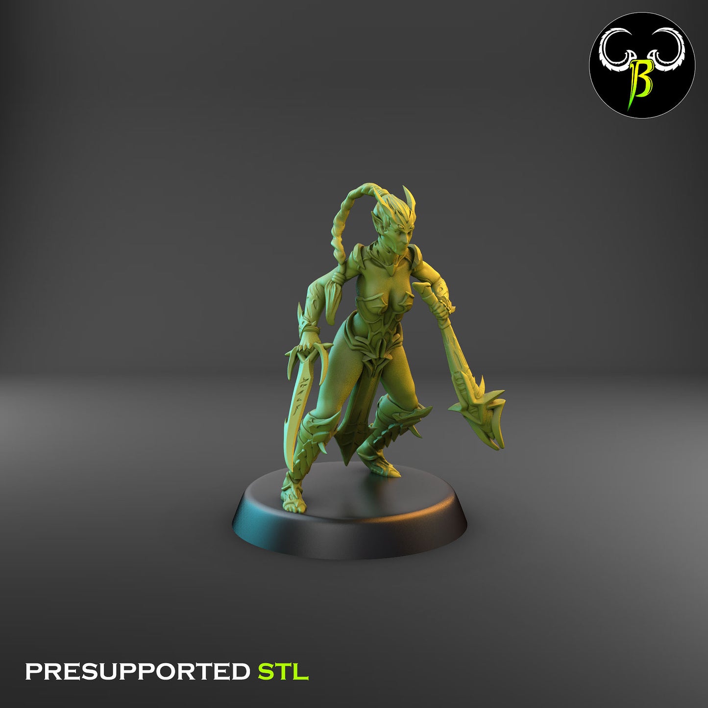 Dark Elf Female whip Cultist of the Web Bundle