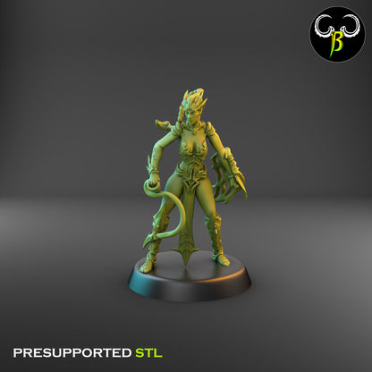 Dark Elf Female whip Cultist of the Web Bundle