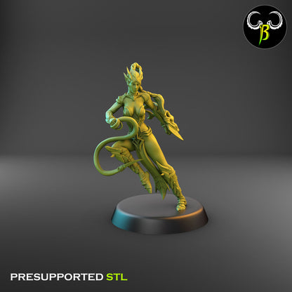 Dark Elf Female whip Cultist of the Web Bundle