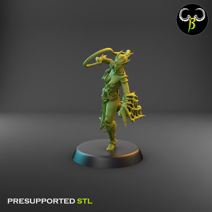 Dark Elf Female whip Cultist of the Web Bundle