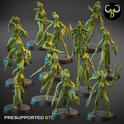 Dark Elf Female Cultist of the Web Bundle