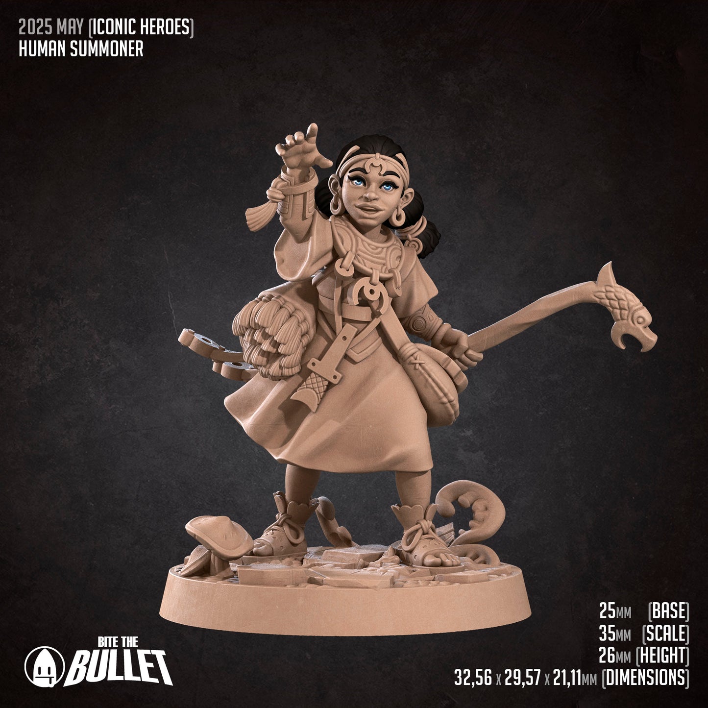 Halfling Female Summoner - Iconic hero