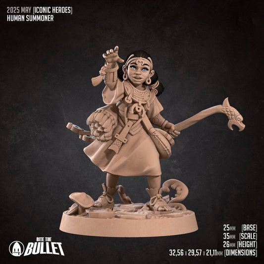 Halfling Female Summoner - Iconic hero