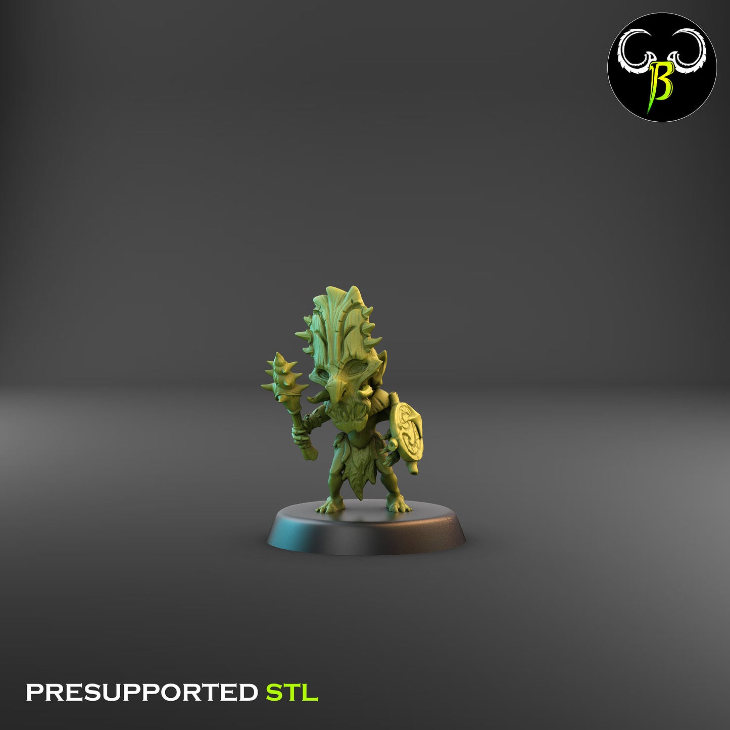 Tiki Warrior With Mace 5