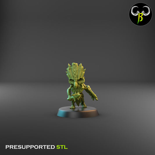 Tiki Warrior With Mace 9