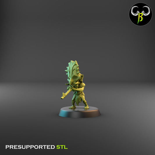 Tiki Warrior With Blowgun 6