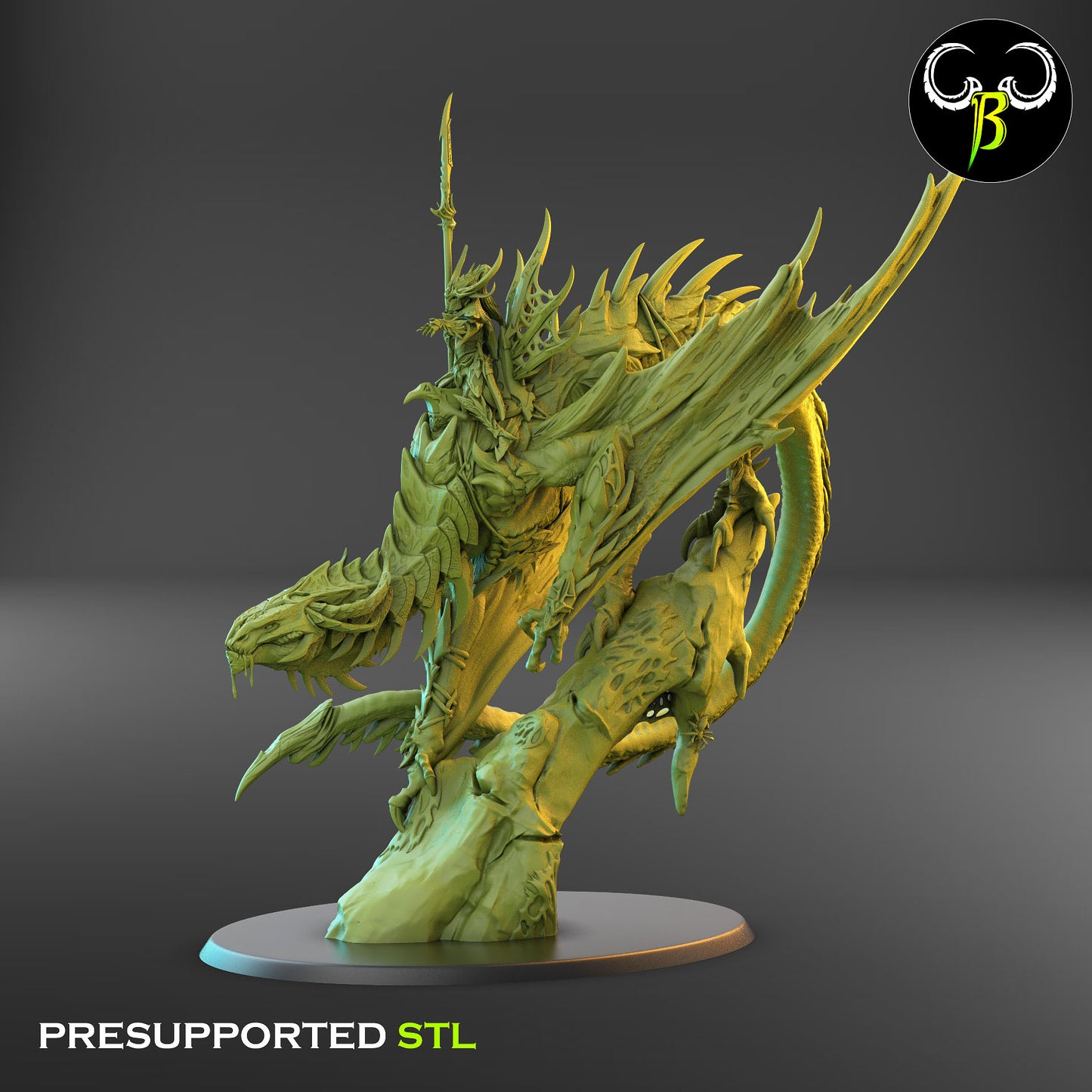 Dark Elf Vile Drake Rider