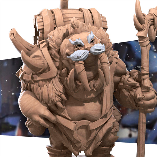 Walrus Mead Vendor with Tusk Staff