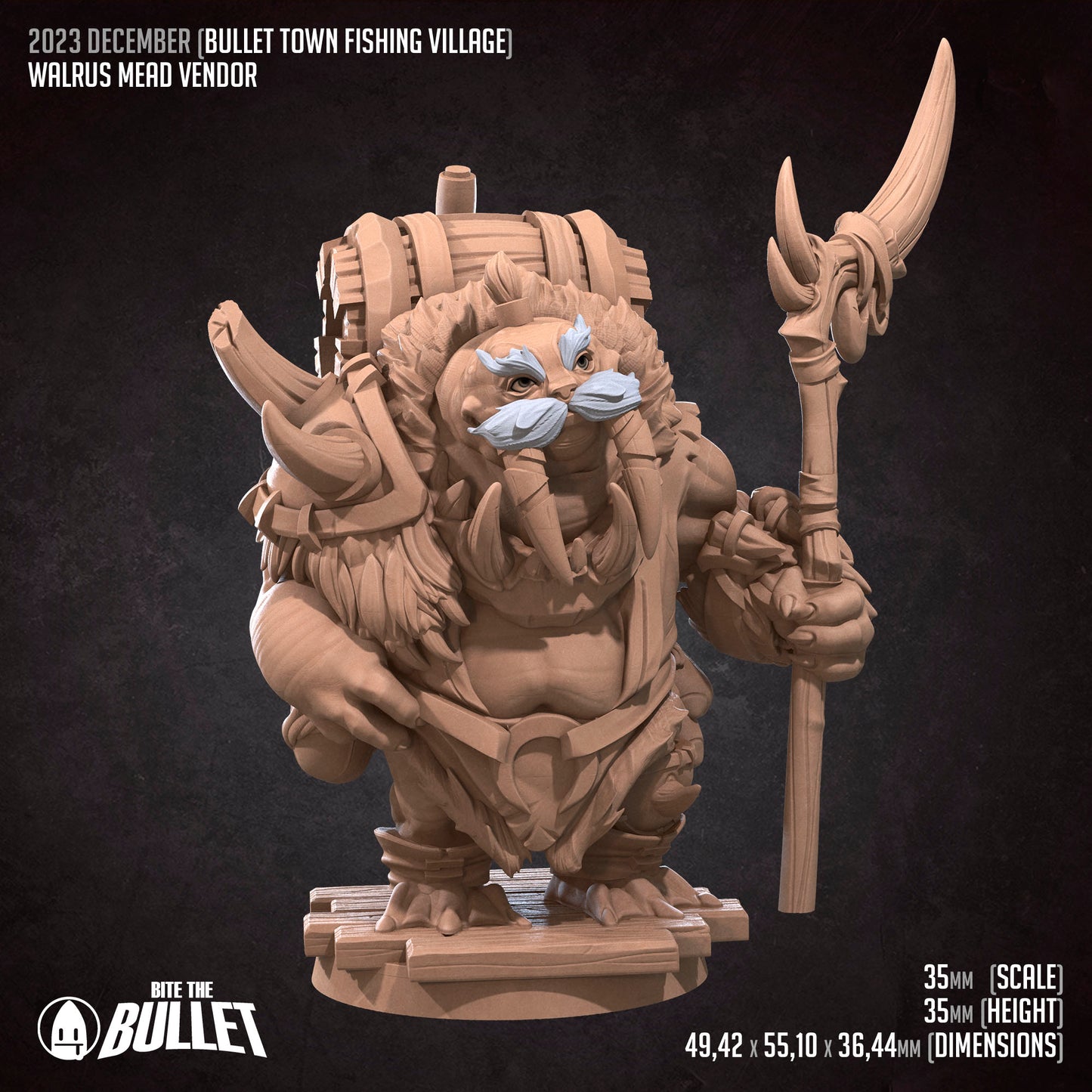 Walrus Mead Vendor with Tusk Staff