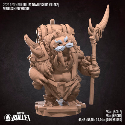 Walrus Mead Vendor with Tusk Staff