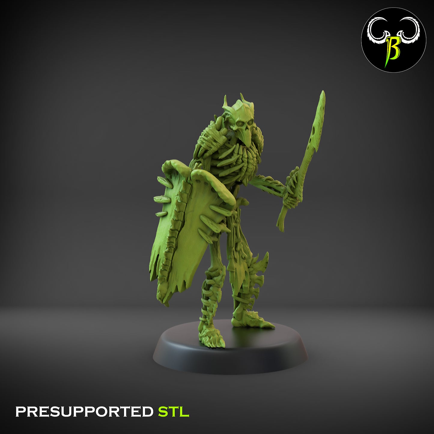 CB Marrow Knights - Boneguard Swordsman with Shield 4