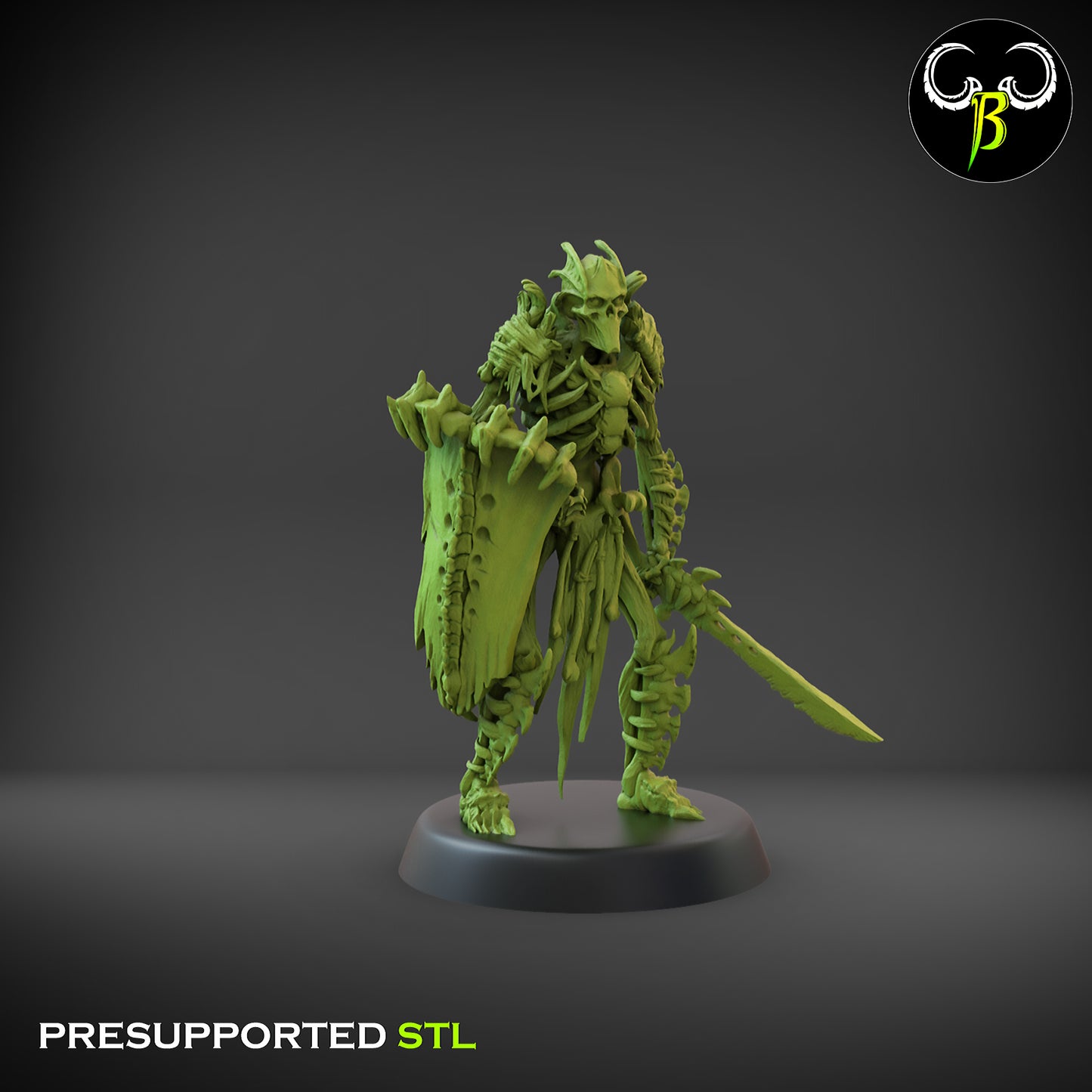 CB Marrow Knights - Boneguard Swordsman with Shield 6