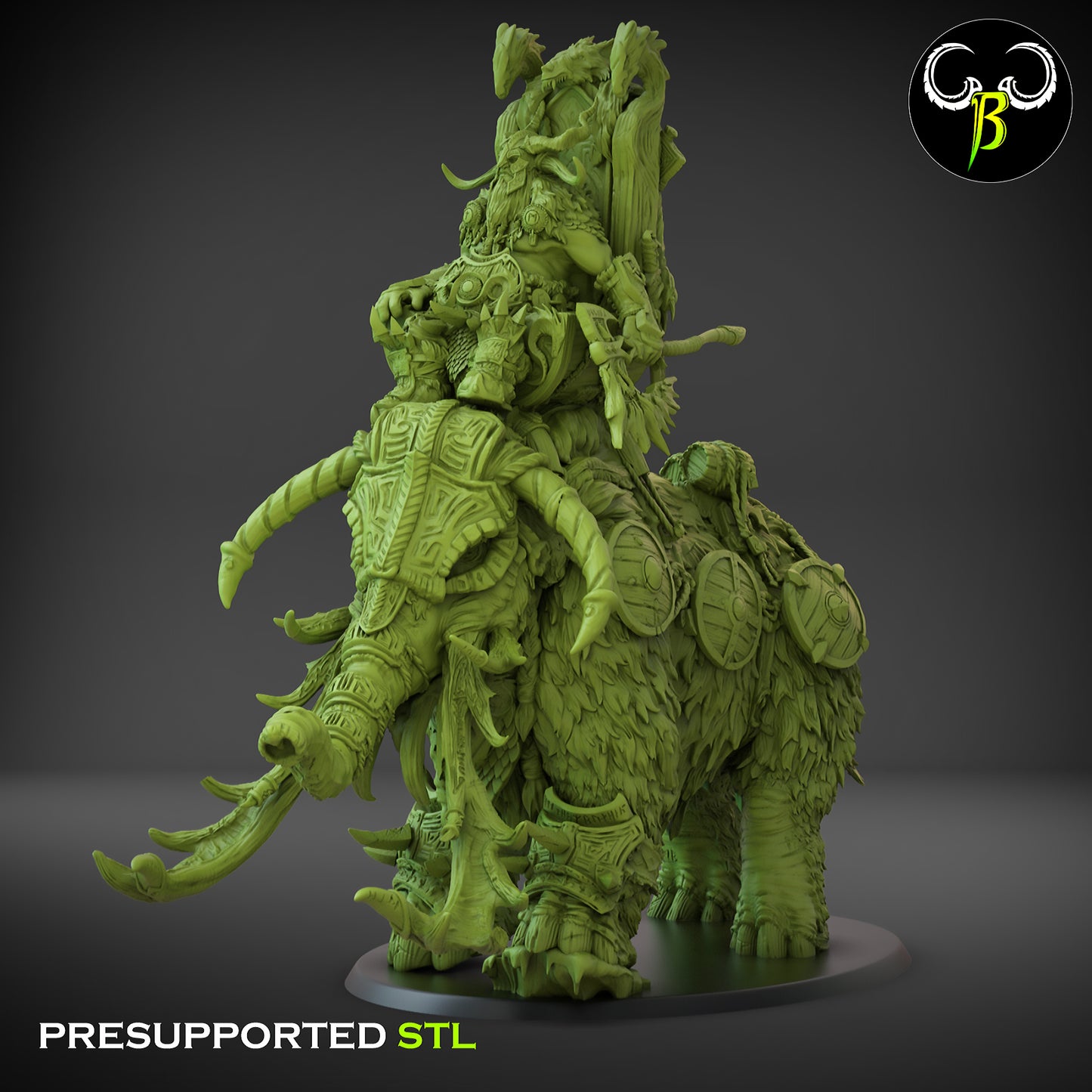 Warmammoth Rider - Jarlord - Giant Lords