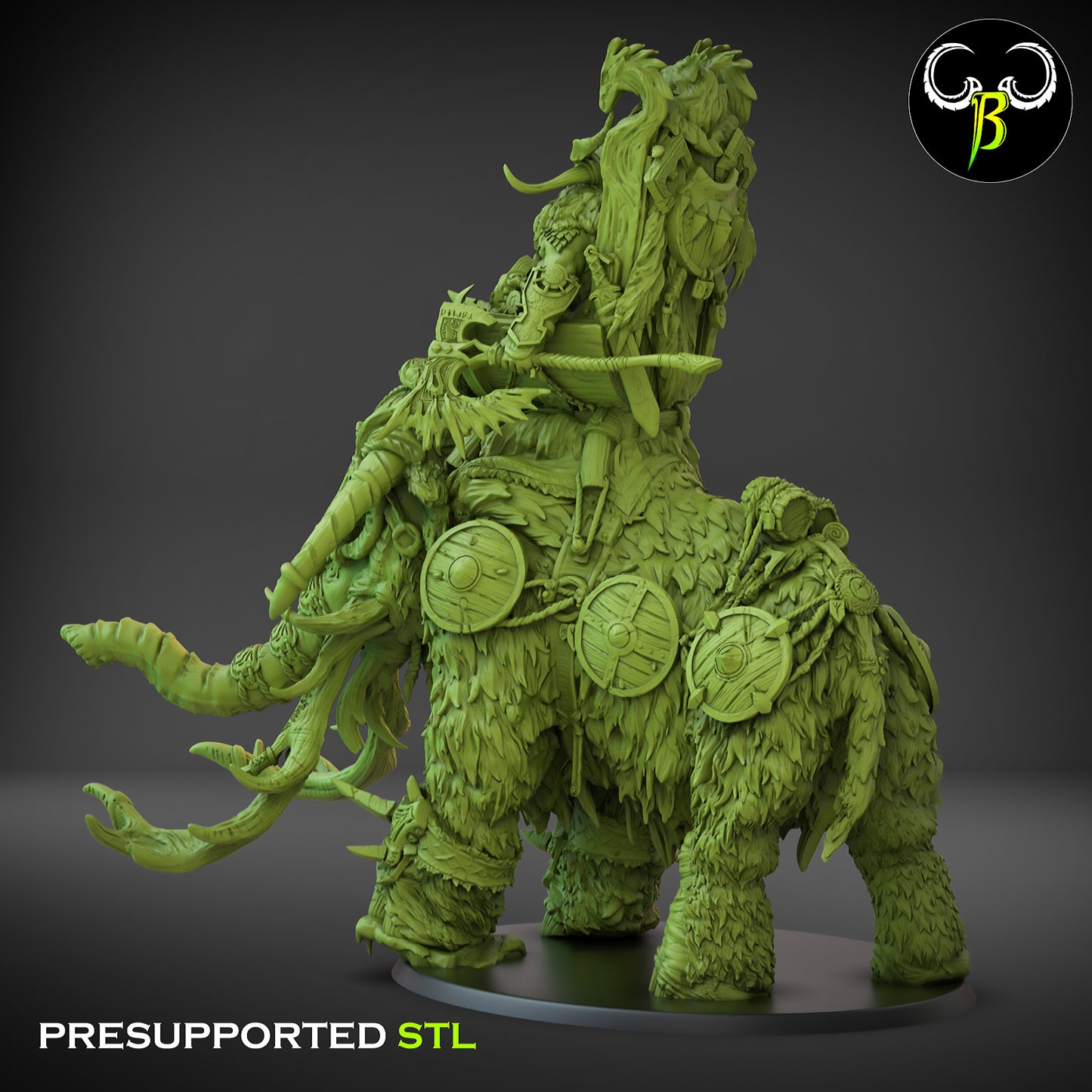 Warmammoth Rider - Jarlord - Giant Lords