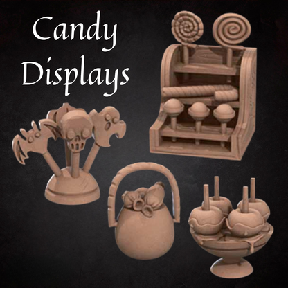 Terrain Combo: Candy Cart & Candy the Retired Witch + Cat Familiar