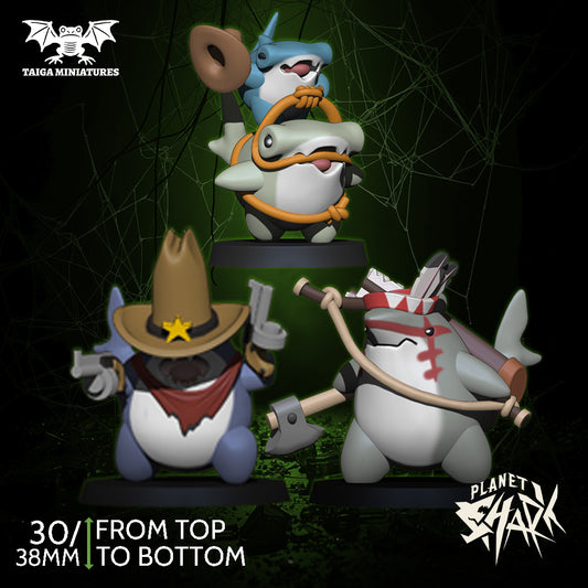 Cowboys and Indian Shark 3 Pack