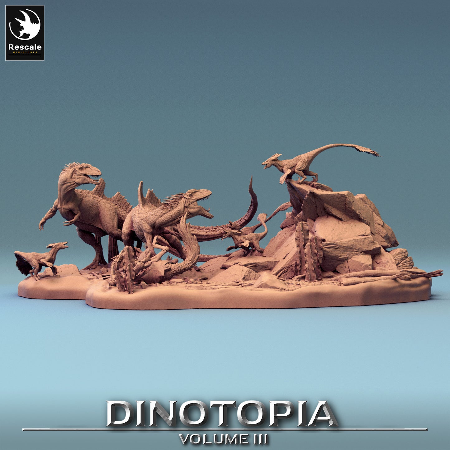 Dinotopia - Diorama - Dinosaur Battle