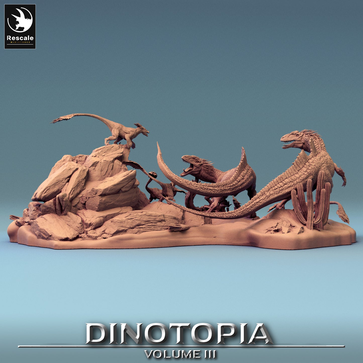 Dinotopia - Diorama - Dinosaur Battle