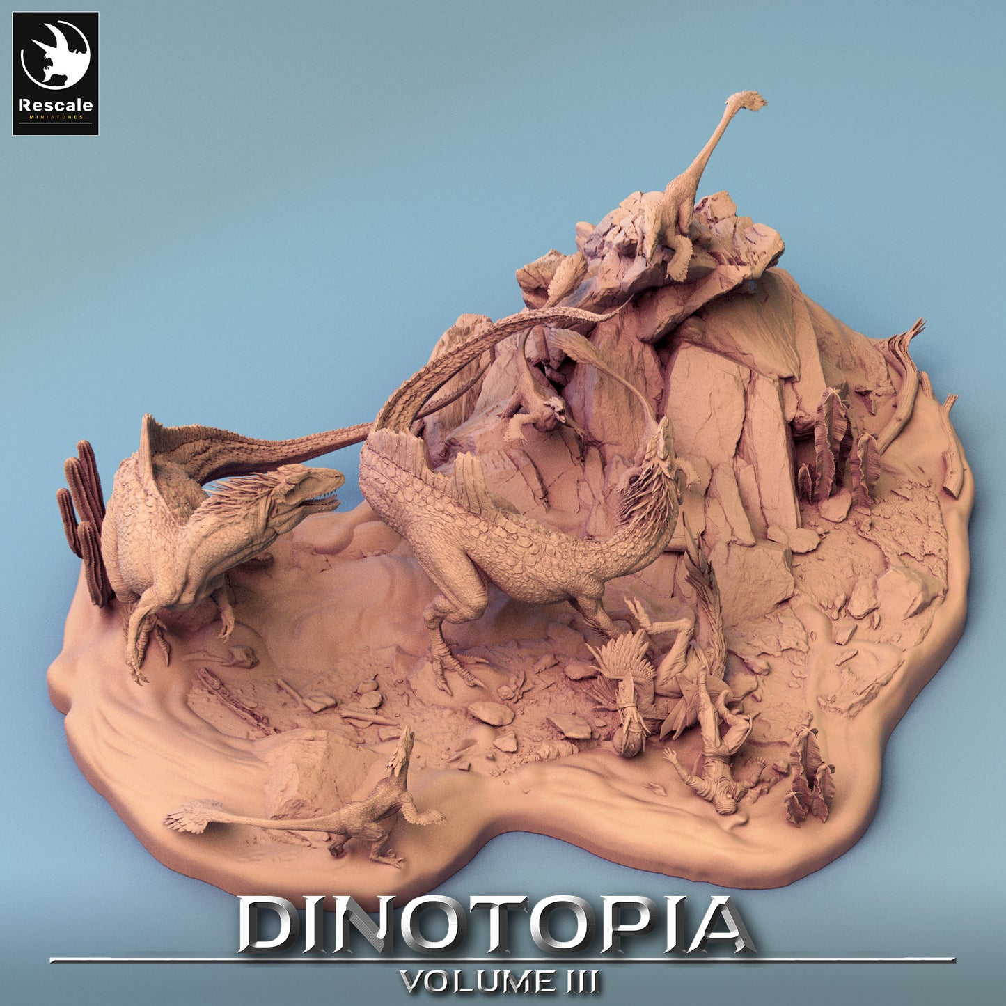 Dinotopia - Diorama - Dinosaur Battle