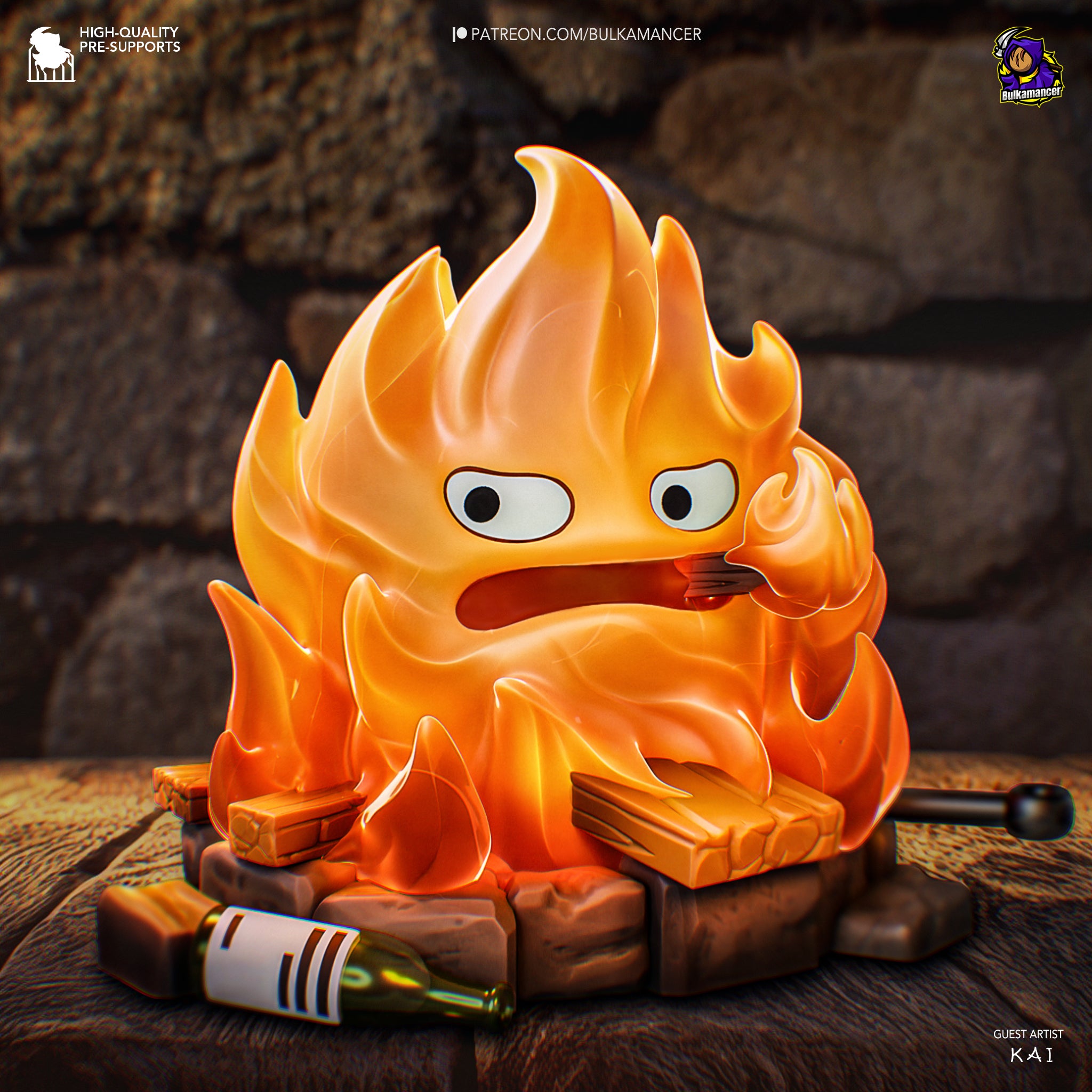 Calcifer the (cute) Fire Demon – Resin Reborne
