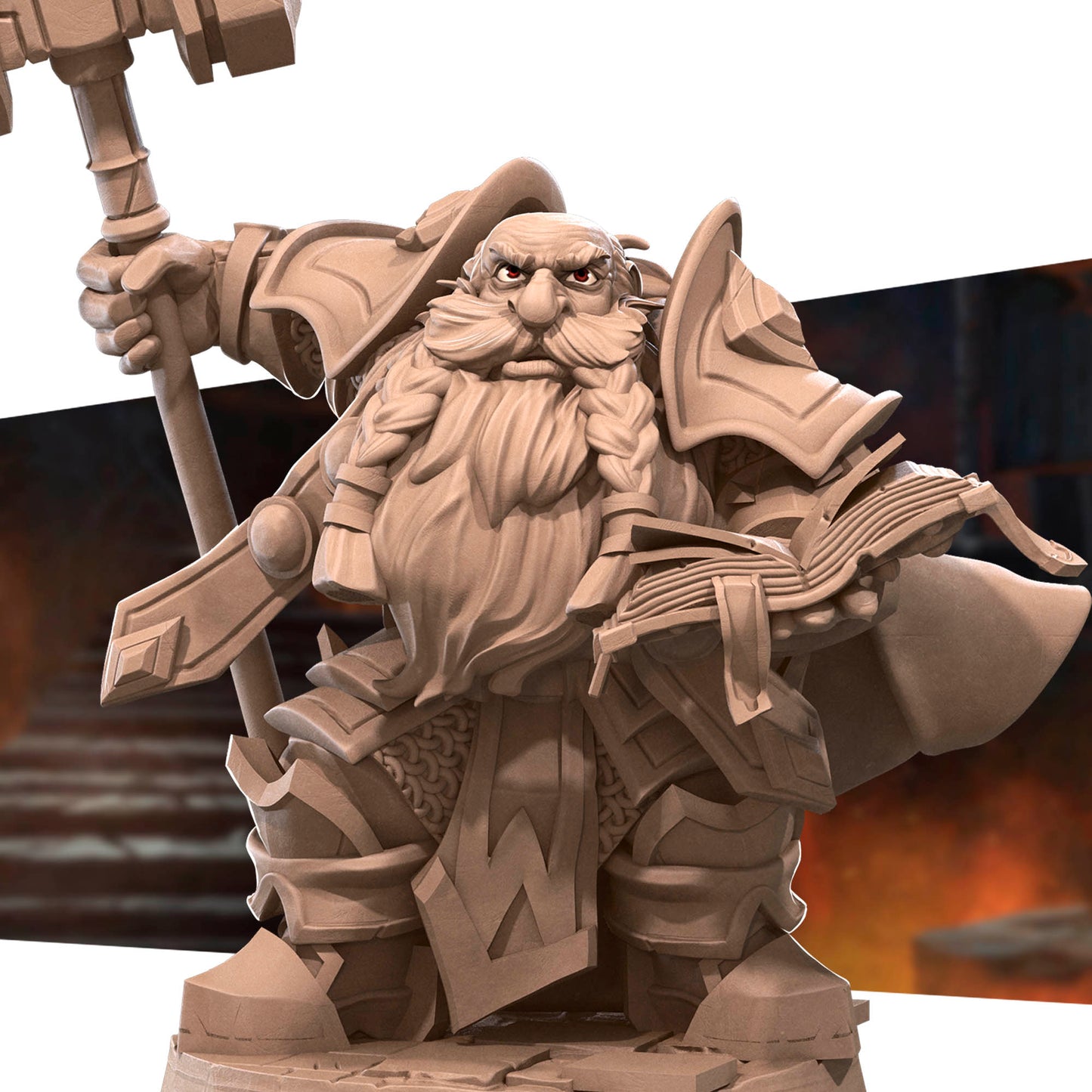 Dwarven Paladin with Maul