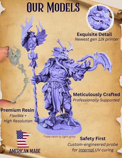 Troll Shaman Mounted on Sabertooth Tiger Boss | DnD Pathfinder Wargaming Paint Spirits Fighter lion tribal tribe boss witchdoctor headhunter