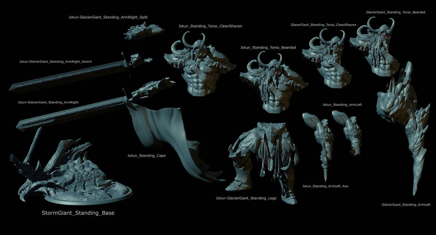 Storm Giant Barbarian - Warrior - Stance - Jotun