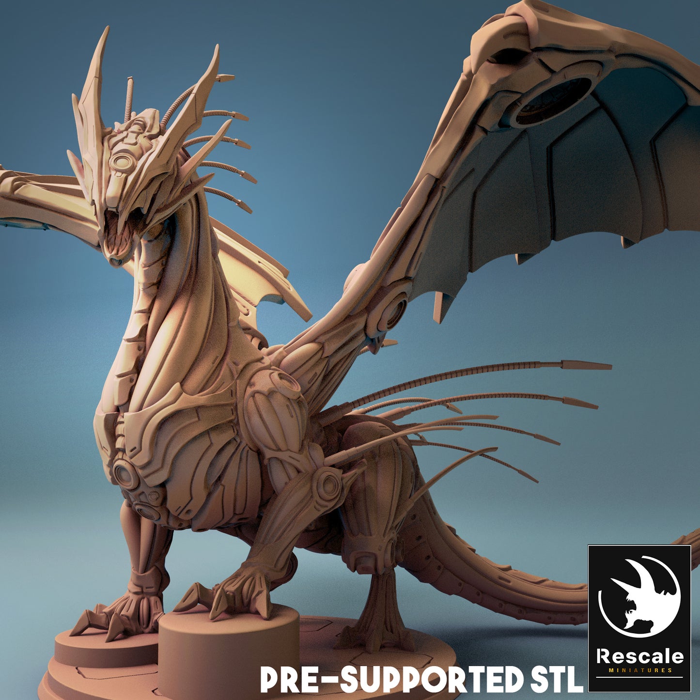 Metalic Dragon Construct - Robot Dragon